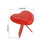 Brads For Paper Crafts  100 Pcs Red Metal Heart Paper Fasteners  9 Mm