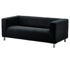 Ikea Klippan Loveseat 2-seat Sofa Cover Only  Vansbro Black 605 441 69 - New