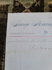 Antique 1800s Savage Mining Company Fuse Sale Voucher Virginia City  Nevada Usa
