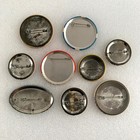 Vintage Canada Souvenir Pinback Button Lot Of 9 Travel Memorabilia