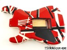 Evh Striped Series Body Guitar Floyd Rose Route Red Black   White Stripe  20 Off