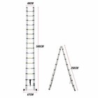 16 4ft Aluminum Multi-purpose Telescopic Ladder Extension Foldable 330lbs Load