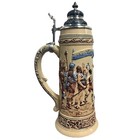 The Fatherland In Danger Relief Limitaet Le German Beer Stein 3 L Made Germany