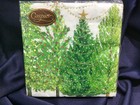Caspari 40 Beverage Napkins   20 Lunch Napkins              Christmas Trees     santa     