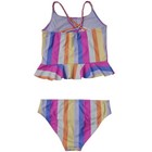 Hurley Girls 2-piece Braided Ruffle Tankini Swim Set  pure Violet  Xxl  18 20  