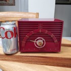 Vintage Mid Century Emerson 811 Cube Radio  looks And Plays Nice