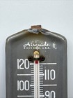 Vtg Airguide Chicagousa Heavy Porcelain Enamelware Swivel Wall Mount Thermometer