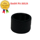 1 2x28 Thread Protector With Crush Washer For 22lr  black  Aluminum