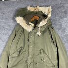 Vintage M-1951 Fishtail Parka Sz Small Alpaca Sherpa Liner Hood Og-107 M51 M65