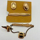 Vintage Cufflinks Tie Bar Lot Set Mid Century Men s Accessories Father s Day