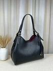 C4824 Lori Shoulder Bag Black Leather Outlet New