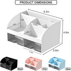 Makeup Organizer With Drawers  Cosmetic Storage For Dresser Vanity And Bathroom 