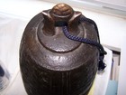 Qing Edo  Bronze Large Decorated Temple Bell Hanging Bell Bonsho  Characters