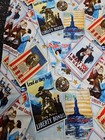 Lot Of 7 Yards Us Army Vintage Ads Cotton Fabric