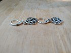 Celtic Knot Earrings 925 Sterling Silver Earwire Leverback Irish Free Shipping