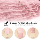 Muslin Baby Bibs 10 Pack 100  Organic Cotton 6-layer Soft Absorbent Drool Ban   