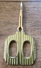 Antique Sewing Embroidery Scissors Brass Handle