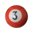Vintage Miniature Pool Ball 3 Red 1 25    Replacement Tabletop Billiard Ball 1   