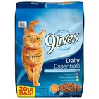 2 Packs 9lives Daily Essentials Dry Cat Food  20-pound Bag