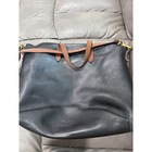 Madewell The Zip Top Transport Tote Black Brown Leather Crossbody Bag