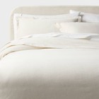 Casual Textured Cotton Duvet Cover And Sham Set Dark - Threshold