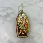 Blown Glass Glitter Fishing Fish Boat Christmas Tree Ornament - 5 Inch