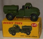 Vintage Dinky No  643 Army Water Tanker Diecast In Original Box - Military