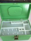 Vintage Wilson Mfg  Corp  Wil-hold Green Plastic Sewing Box 9 5   x6   x5    W  Tray