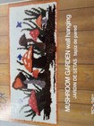 Vintage Malina Latch Hook Kit Mushroom Garden Wall Hanging Open Box Unused 15x36
