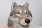Vintage Wolf Head Sculpture Sandicast 1996 Sandra Brue