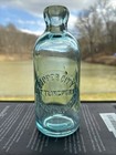 Antique Copper City Bottling Works  Laurie Mi Aqua Blob Top Bottle