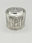 Vintage Sterling Silver Pill Box  Gm Silverware  Sheffield Import  1995