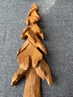 Vintage 3d Carved Wood Evergreen Pine Tree Wood Wall Decor Hanging Plaque