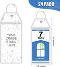 Woanger 24 Pack Cruise Luggage Tags Holder For 2025 Cruise Ship Essentials Water