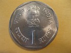 1989 India Coin  Rupee   F a o    Nice Bu Coins   World Food Day  
