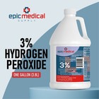 Epic Medical Supply Hydrogen Peroxide First Aid Antiseptic 3  Usp  Gallon