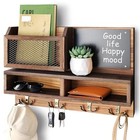 Key Holder Wall Mount  Mail Organizer Wall Mounted  Keys And Letter Hanger 