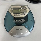 Vintage Philips Ax5111 17 Portable Jogproof Cd Player Silver Blue Beltclip Works