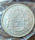 1958 Canadian Silver 50 Cents Half Dollar Coin