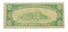 1928  10 Gold Certificate Fr  2400 Small Size Very Good Vg U s  Paper Money Note