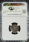 1846 1 Real Costa Rica T4 Counter Stamp On Cob Ngc Fr-2  C s F  scarce 