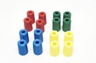 Trouble Game Replacement Pieces Parts 16 Total Yellow Blue Green Red Tokens Pegs