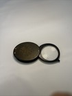 Antique Magnifier In Decorative Company Logo Bakelite Case Magnifying Glass