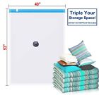 6 Super Jumbo Extra Large Space Saver Vacuum Seal Storage Bag Largest Space Bags