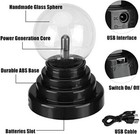 Mini Plasma Ball Night Light Kids Globe Lamp Touch Sensitive Battery Usb Powered