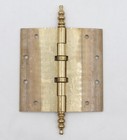 Vintage 5 X 5 Polished Brass Ball Bearing Butt Door Hinge