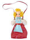 Vtg 50s Walt Disney Alice In Wonderland Doll Purse Vinyl Handbag 1950s Zipper