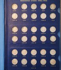 1946-1964 Pds Complete Roosevelt Silver Dime Set Album 48 Coins