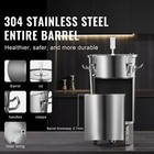 8 Gal Stainless Steel Home Brew Kettle Fermenter Set Beer Brew Bucket Fermentor
