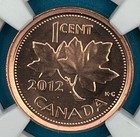2012 Canada Copper Plated Zinc 1c Penny Ngc Ms 67 Rd